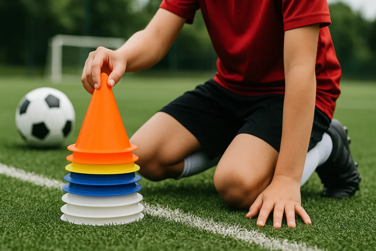 Come acquistare un set di coni per allenamento? Errore comune che rallenta la crescita tecnica dei giovani calciatori