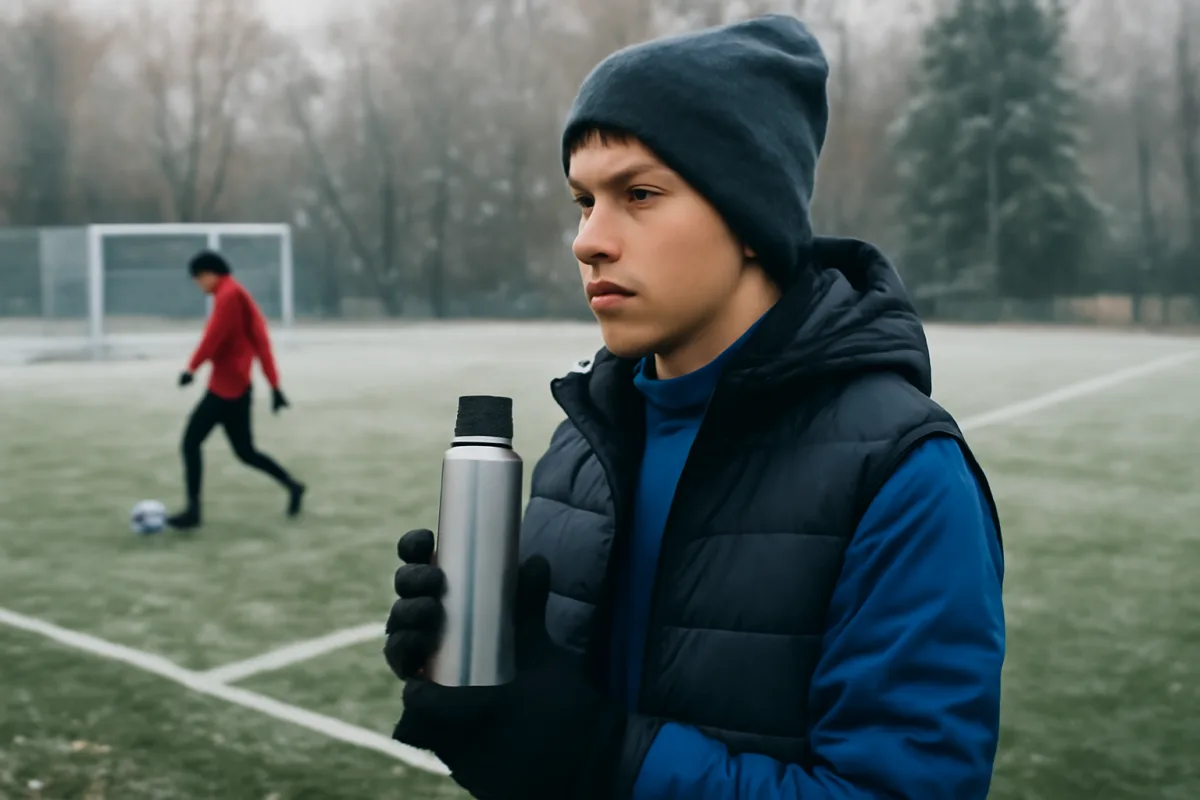 Borraccia termica per il calcio in inverno: il vantaggio termico che in pochi sfruttano