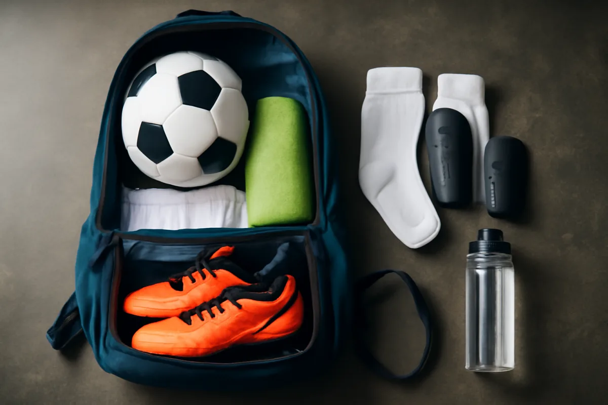 Zaino da calcio ben organizzato: l'ordine che ti fa risparmiare dieci minuti